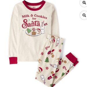 The Children’s Place Unisex Milk & Cookies For Santa 2 PC Pajama Set Size 10 NWT